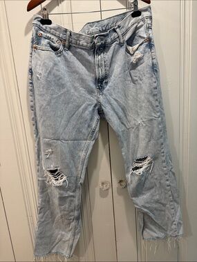 GAP Light Blue Distressed Relaxed women’s Jeans